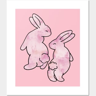 Twin Bunnies Posters and Art